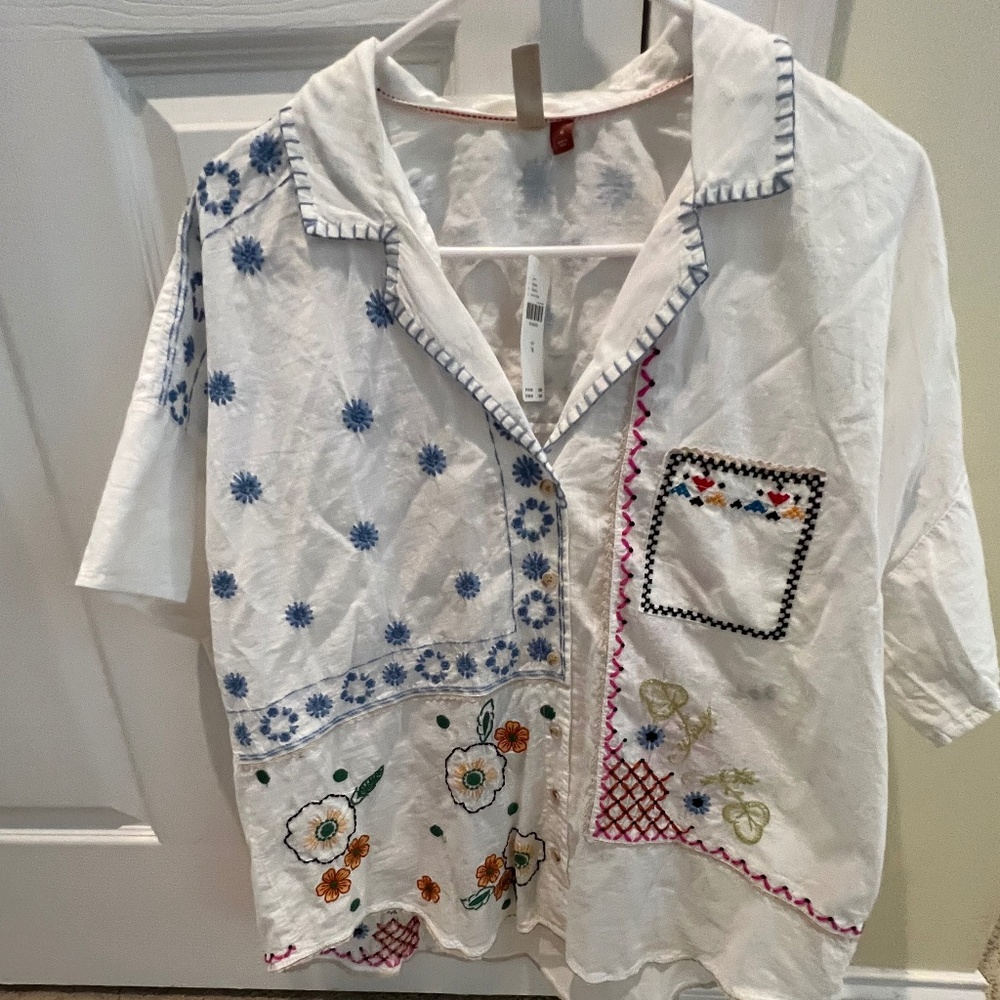 Pilcro embroidered top